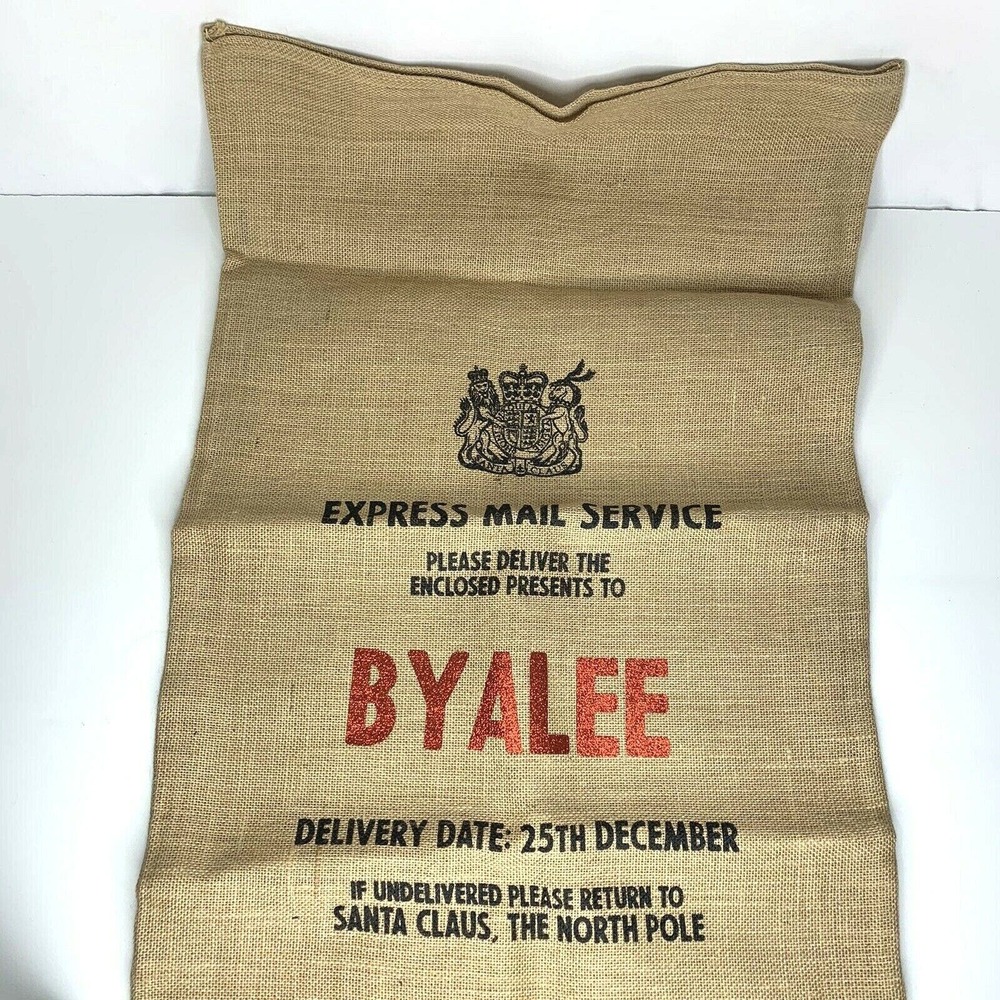 Harrow & Green Santa Sack Large Christmas Burlap Personalized Byalee
